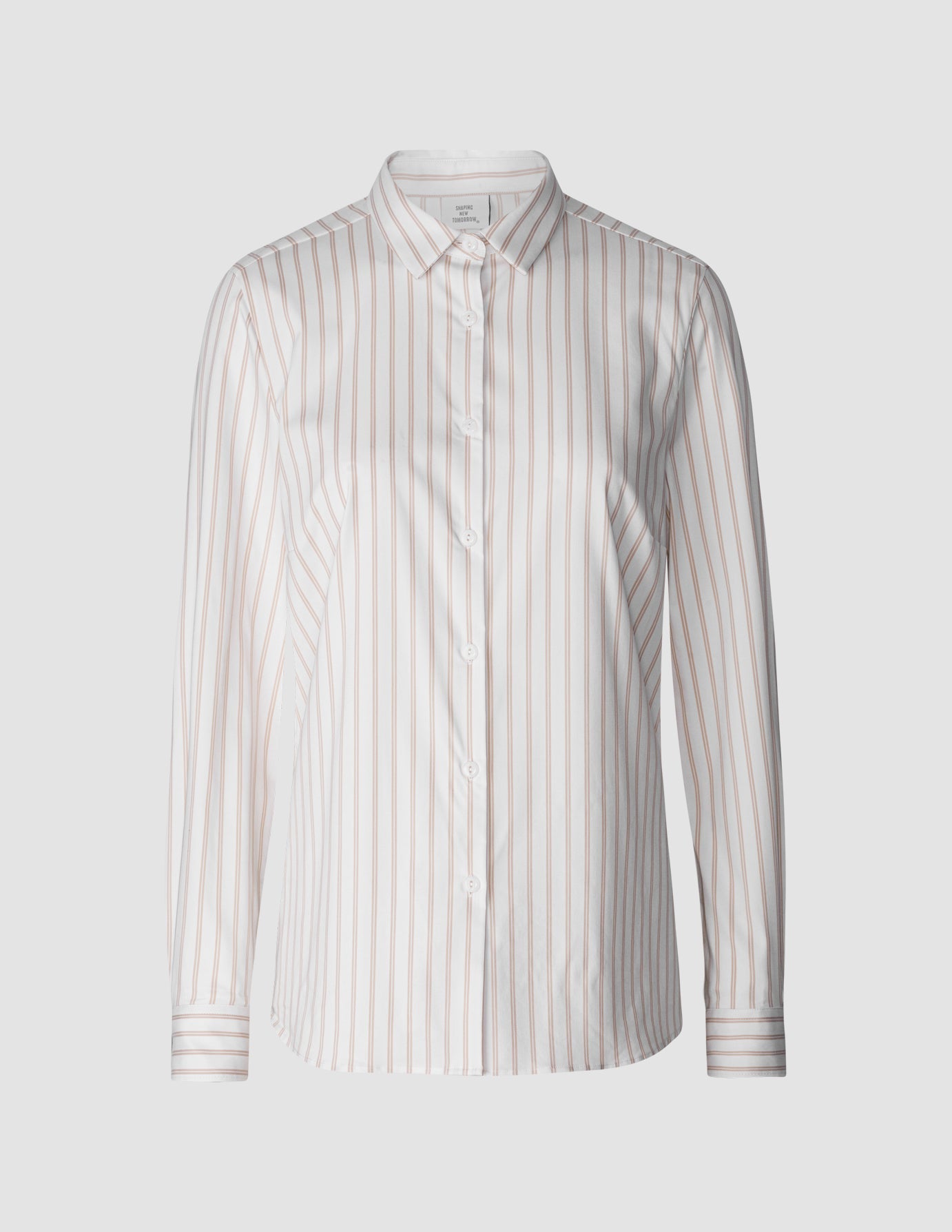 Business Shirt Slim Caramel Stripes